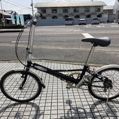 【折りたたみ自転車】DAHON製❗️20インチ　外装6段変速　前後タイヤ、チェーン、サドル新品❗️泥除け付　若林自転車　浜大津店　SALE中❗️