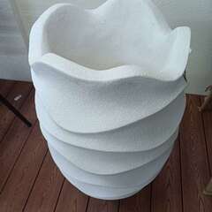 ⑭【処分価格】新品　鉢50×50×80cm白色　即決優先-Schott 7436 6103US 38 ブラック ホーウィン レザー