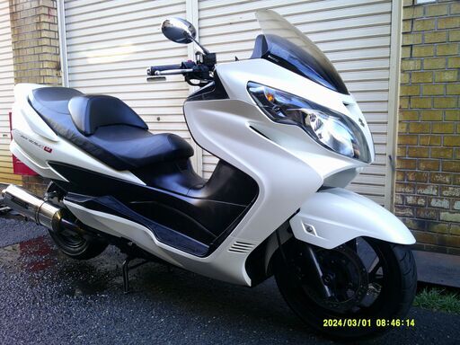スカイウェイブ250　タイプM　バッテリー新品　ヨシムラマフラー付　Eオイル交換済