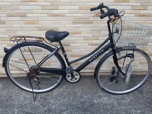 中古自転車6段変速 27インチ LEDオートライト 軽整備済み 防犯登録対応 町田市 相模原市 MM224