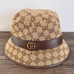 GUCCI GGキャンバス フェドラハット Lサイズ