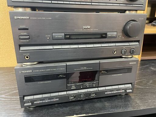 パイオニア オーディオ システムコンポ セット レコード カセット ラジオ PL-X750/F-X750/GR-X750/A-X750/CT-X750WR ジャンク扱い 札幌市 パイオニア オーディオ システムコンポ セット レコード カセット