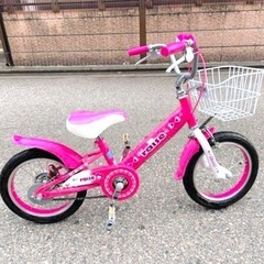 【売り切れ】子供用　自転車　14インチ　女の子　ピンク