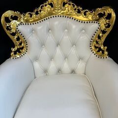 【送料無料】シンフォニー 1人用ソファ アンティーク調 革張り おしゃれ