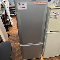 00052 MITSUBISHI ２ドア冷蔵庫 2018年製 家...