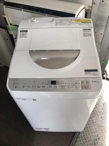 福岡市内配送設置無料　ES-TX5B-N 縦型洗濯乾燥機 ゴールド系 [洗濯5.0kg /乾燥3.5kg /ヒーター乾燥(排気タイプ) /上開き]