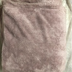 【お決まりPN】ブラウン色毛布寝具　ベッド用品ラグ