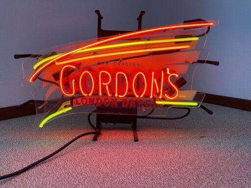 【レア】GORDON DRY GIN(ゴードン)のネオンサイン・ネオン管