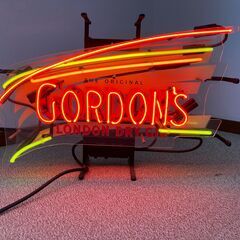 【レア】GORDON DRY GIN(ゴードン)のネオンサイン・...