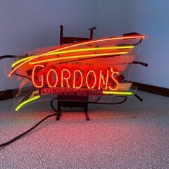 【レア】GORDON DRY GIN(ゴードン)のネオンサイン・ネオン管 レア】GORDON DRY GIN(ゴードン)のネオンサイン・ネオン管