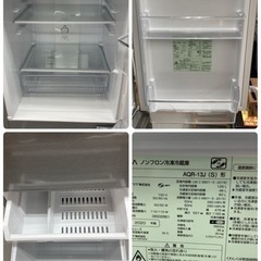 S710 ⭐ AQUA 2ドア冷蔵庫（126L・右開き）20年製 AQR-13J ⭐動作