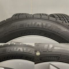【GOODYEAR ICENAVI7 195/65R15】スタッドレス【TOYOTA 50プリウス 純正ホイール 15インチ 6.5J5HPCD100+40】22年製 バリ溝　(MTJ506) クレジットカード QRコード決済可能