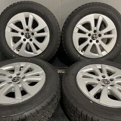 【GOODYEAR ICENAVI7 195/65R15】スタッドレス【TOYOTA 50プリウス 純正ホイール 15インチ 6.5J5HPCD100+40】22年製 バリ溝　(MTJ506) クレジットカード QRコード決済可能