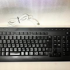 PCキーボード　DELL  テンキー　ブラック/ホワイト　有線