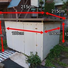 解体&引き取り 物置 犬小屋 収納 トランクルーム 大型犬 ドッ...