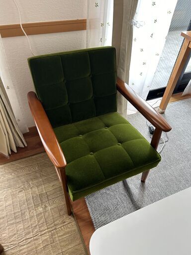 カリモク60 Kチェア1シーターモケットグリーン 1人掛け karimoku T852