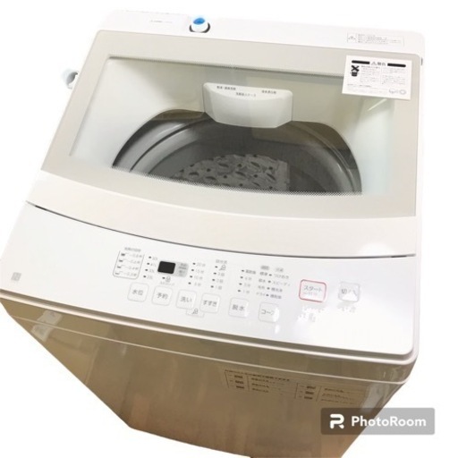 新品同様❗️二度使用　ニトリ　2022年製　全自動洗濯機　NTR60 6kg ホワイト　コンパクト設計❗️