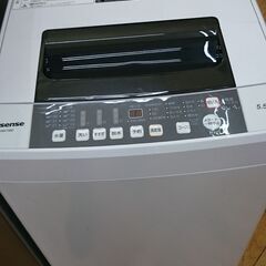 （ハイセンス）　全自動洗濯機５.５ｋｇ　２０２０年製　HW-T5...