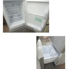 西岡店 冷蔵庫 146L 2017年製 ミツビシ MR-P15C-S シルバー 2ドア MITSUBISHI 100Lクラス