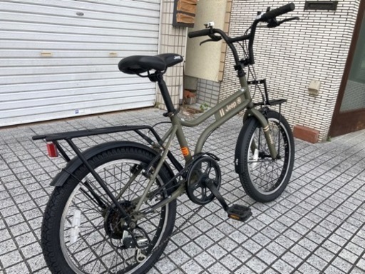 【20インチ自転車】美品❗️JEEP製　外装6段変速　リヤタイヤ、チェーン新品❗️前後キャリア付　若林自転車　膳所店　SALE中❗️