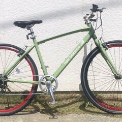 NEWBALANCE クロスバイク アルミフレーム 7段変速カスタム車
