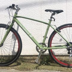 NEWBALANCE クロスバイク アルミフレーム 7段変速カスタム車