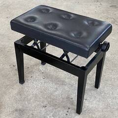 日本製 ピアノ椅子 黒 昇降式 メーカーなし ブラック 札幌市東区