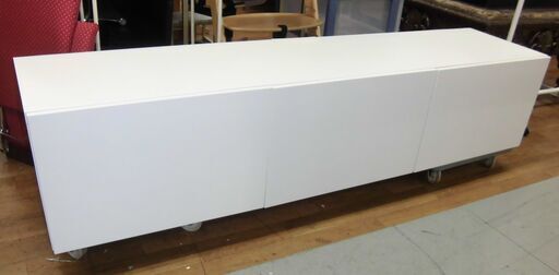 R084 IKEA ローボード、テレビボード、TVラック、幅180cm Used・美品