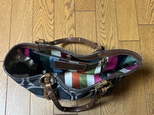 今月中のみ　コーチ　coach レア　デニム　バッグ