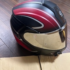 Kabuto バイクのヘルメット　レッド✖️ブラック　M