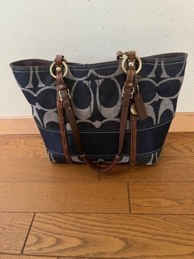 今月中のみ　レア　コーチ　coach　デニム　バッグ