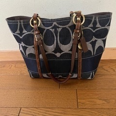 今月中のみ　レア　コーチ　coach　デニム　バッグ　