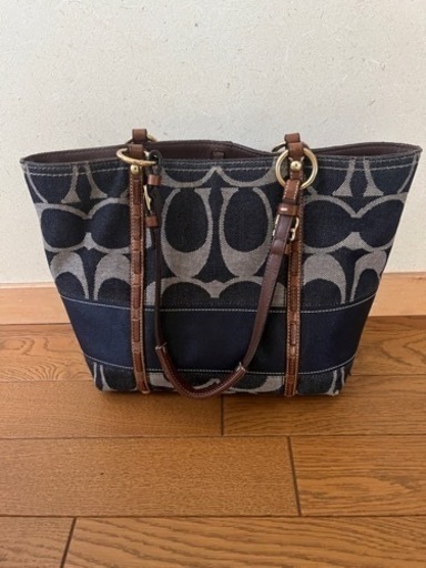 今月中のみ　レア　コーチ　coach　デニム　バッグ