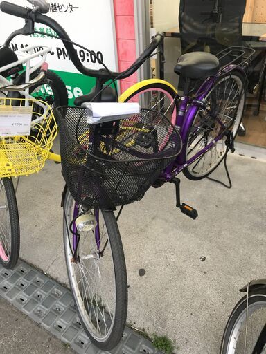 ★ジモティ割あり★  自転車 26インチ パープル クリーニング済み KJ4908