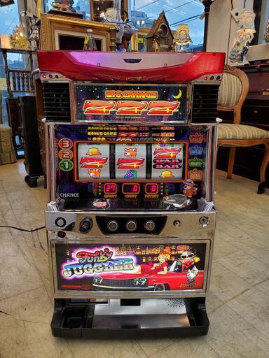 パチスロ機 スロット台 FUNKY JUGGLER ファンキージャグラー メダル不要機 鍵付き 説明書付き★買取帝国 朝霞店