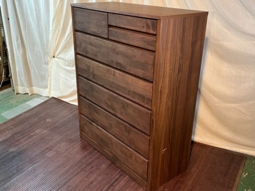 サンコウ家具‼️ダークブラウン　ハイチェスト✨