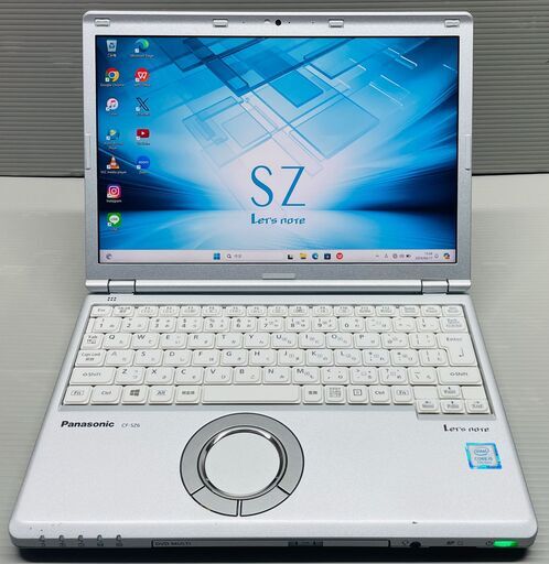 保証1ヶ月、インボイス対応、代引き発送可！軽くて丈夫です！Windows11、Core i5、SSD512GB(新品)、メモリ8GB、Panasonic製ノートパソコンLeT‘s noTe、CD,DVD,ドライブ、カメラ、Bluetooth、ACアダプター付属、パナソニック、レッツノート