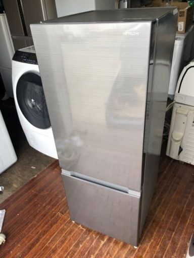 購入者決めました 4月限定　市内配送設置無料　2019年式　日立 HITACHI RL-154KA S [冷蔵庫 （154L・右開き） 2ドア メタリックシルバー]