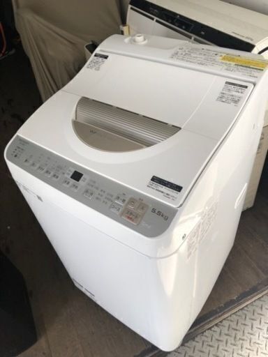 福岡市内配送設置無料　ES-TX5B-N 縦型洗濯乾燥機 ゴールド系 [洗濯5.0kg /乾燥3.5kg /ヒーター乾燥(排気タイプ) /上開き]