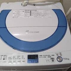 【無料】SHARP洗濯機　ES-GE70N 7kg　2014年製