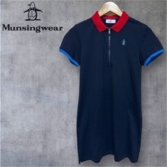 ゴルフウェア Munsingwear 半袖 ポロワンピース Mマ...