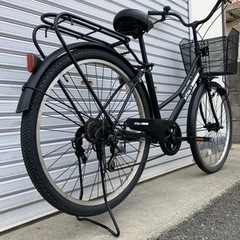 ☆前後タイヤ新古品☆   27.5型　6S  LEDオートライト軽快車　防犯登録料込価格︎‼︎