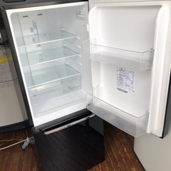 福岡市内配送設置無料 HR-D15AB 冷蔵庫 パールブラック [2ドア /右開き 