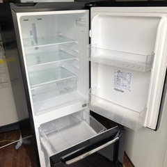 福岡市内配送設置無料 HR-D15AB 冷蔵庫 パールブラック [2ドア /右開き 