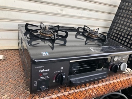 福岡市内配送無料　【LPガス用】【右強タイプ】Palomaパロマ ガステーブル ガスコンロ ガス台 IC-330SB-1R