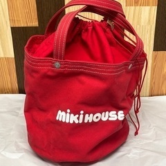 ミキハウス   MIKIHOUSE 大型トートバッグ 赤 