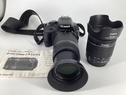 Canon EOS Kiss X7 + 55-250mmズーム　+ 18-55mmズーム　常識の範囲で値引き歓迎！