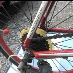 ベネトン　自転車　レッド