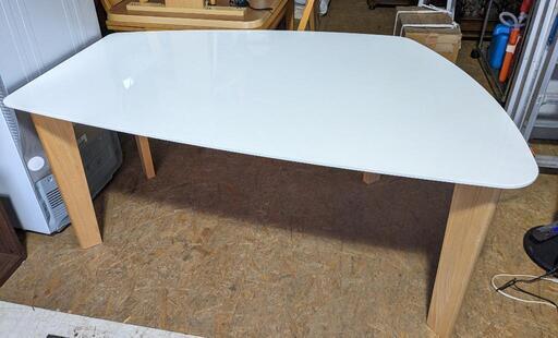 モリタインテリア　大川家具   変形ダイニングテーブル   DT-474   日本製　食卓テーブル