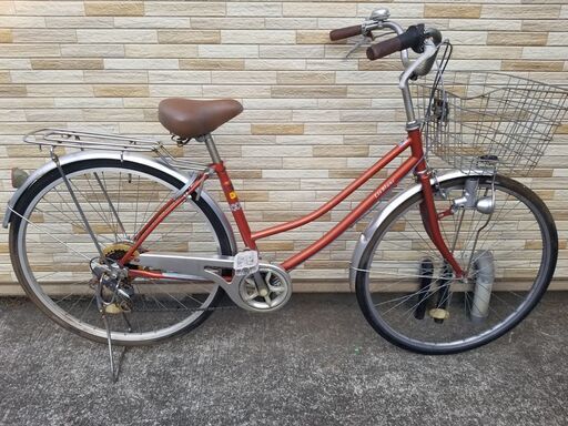 中古自転車6段変速 27インチ LEDブロックダイナモ 軽整備済み 防犯登録対応 町田市 相模原市 MM227